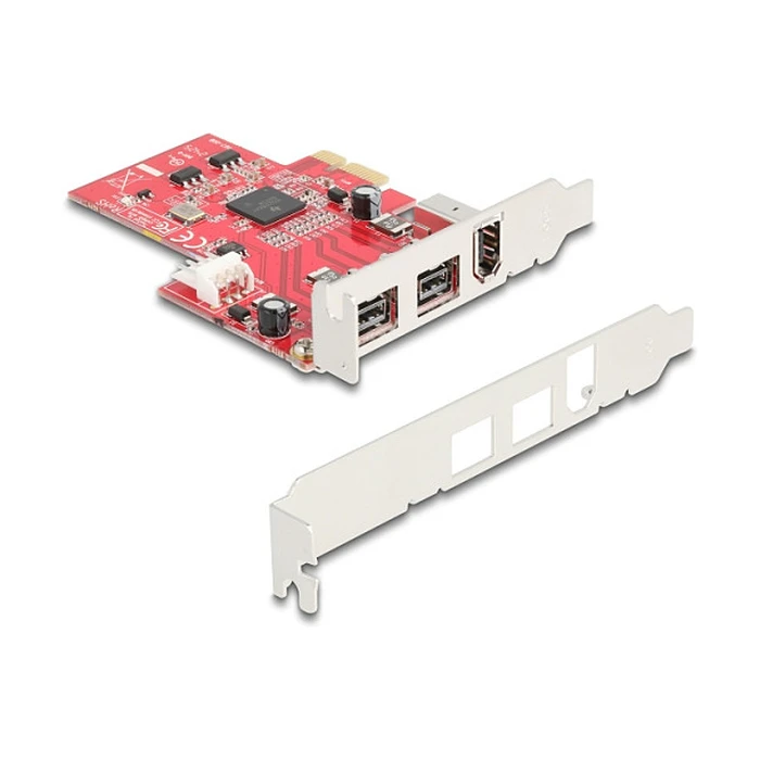 Κάρτα PCI Express x1 σε 2 x εξωτερικά FireWire B + 1 x εξωτερικό FireWire A - Low Profile