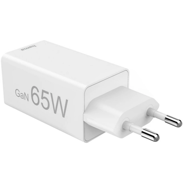 Hama 65W Φορτιστής GaN 2×USB-C + 1×USB-A (PD/QC) για Laptop