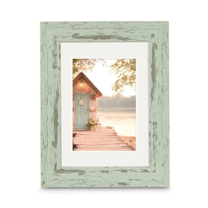 Κορνίζα τοίχου Hama Cottage Pastell-Mint 15x20 Kunstst.inkl.Passepartout