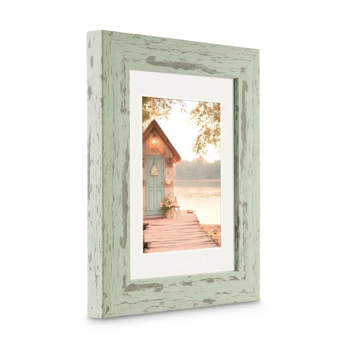 Κορνίζα τοίχου Hama Cottage Pastell-Mint 15x20 Kunstst.inkl.Passepartout