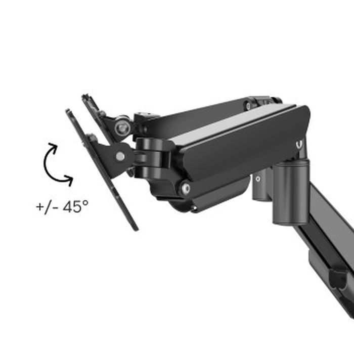 Hama Dual Monitor Gas Spring Desk Mount, 2 Arms, 17"–35" (Model 220907)
