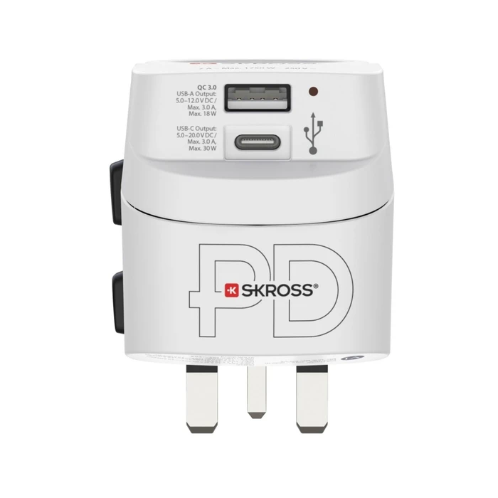 Hama Weltreiseadapter ProLight 0PD — 3‑pin Travel Adapter, 30 W