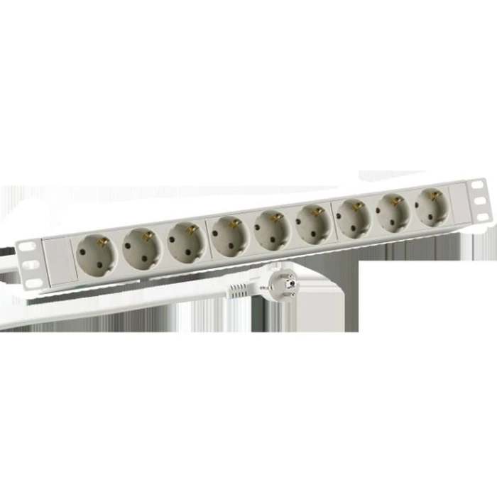 Πολύπριζο Ασφαλείας M-CAB 19 INCH 1U SOCKET 9 PORT ALU GR