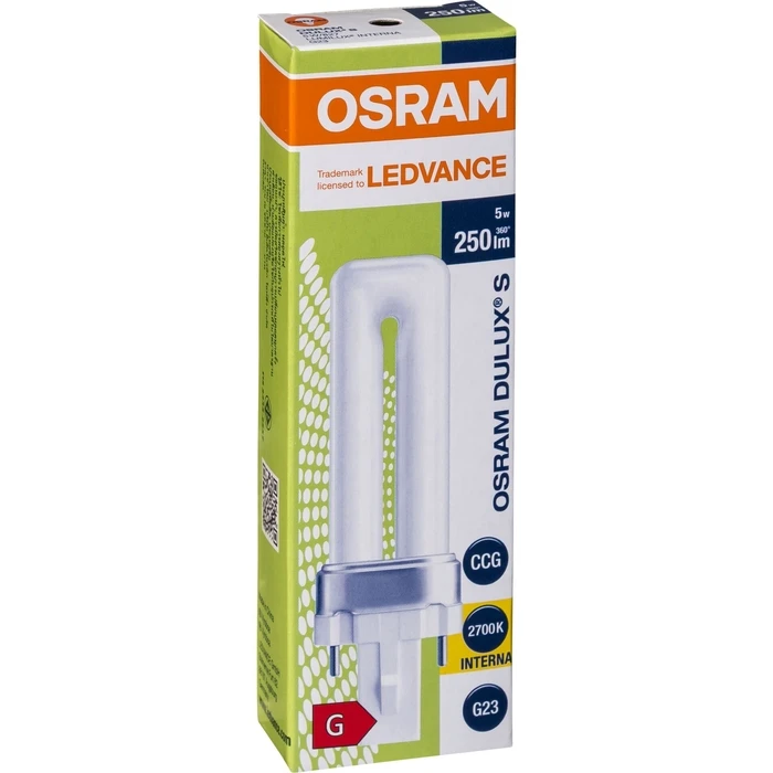 Osram DULUX S 5W/827 Λάμπα Εξοικονόμησης Ενέργειας G23