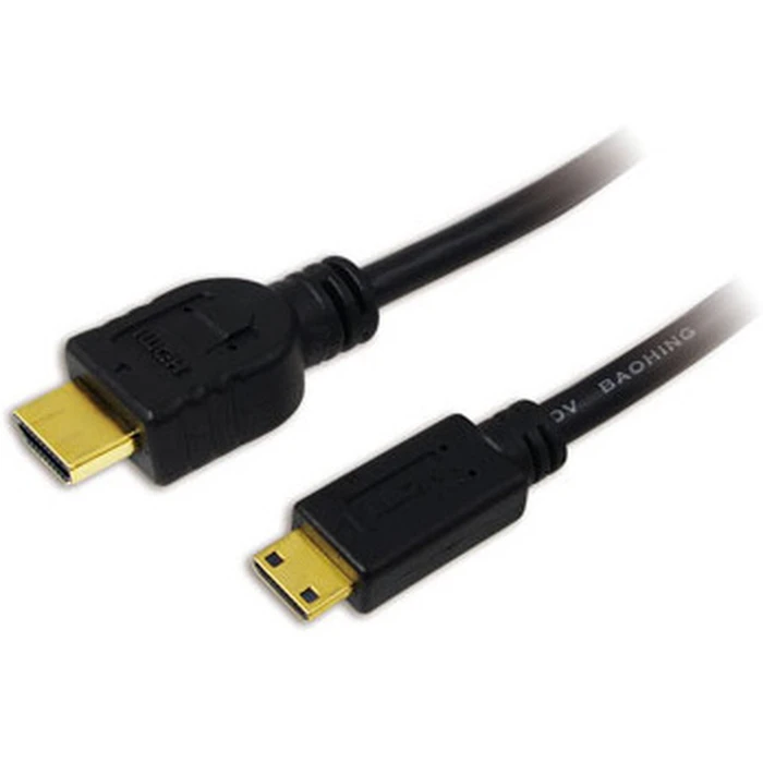 LogiLink HDMI καλώδιο Ethernet A σε mini HDMI, 1.0 m, μαύρο