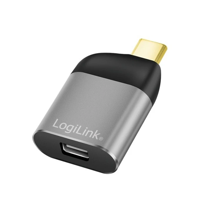 LogiLink USB 3.2 USB-C (M) to mini DisplayPort (F) 8K Aluminum Adapter