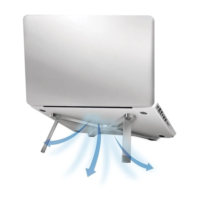 LogiLink AA0166 Foldable Aluminum Laptop/Tablet Stand 10" - 16" Silver