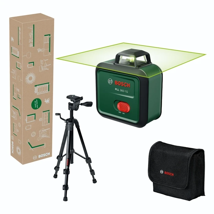 Bosch PLL 360-1G Σετ Γραμμικό Laser 360° (Πράσινο)