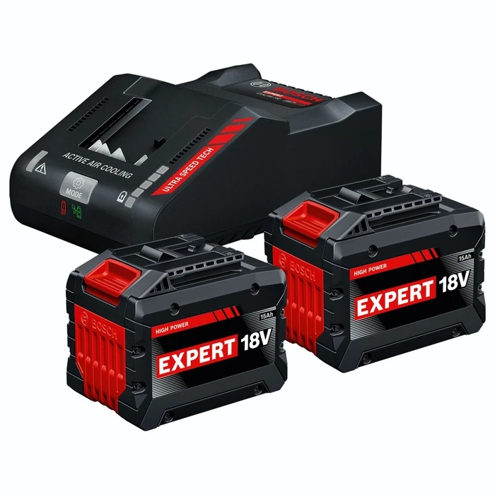 Bosch Expert Σετ Εκκίνησης 2x EXBA18V-80 + EXAL18V-160 (2x 18V 8,0 Ah μπαταρίες και φορτιστής EXAL18V-160)