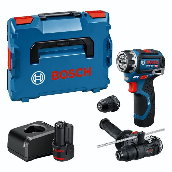 Bosch GSR 12V-32 FC Akku-Συρραπτικό/Δραπανοκατσάβιδο Σετ (2x GBA 12V 2.0Ah, GAL 12V-40, L-BOXX 102)