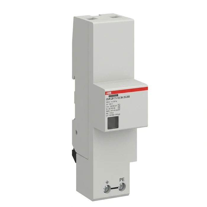 ABB OVR ZP T1-T2 3N 25-255 — Συνδυαστικός προστατευτής υπερτάσεων (Kombi-Ableiter) Τύπου 1+2 για δίκτυα TT / TN-S, τοποθέτηση σε 40 mm ράγα