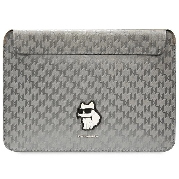 Karl Lagerfeld Sleeve KLCS14SAKHPCG 14 inch silver Saffiano Monogram Choupette