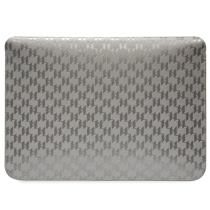 Karl Lagerfeld Sleeve KLCS14SAKHPKG 14 inch silver Saffiano Monogram Ikonik
