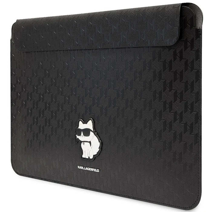 Karl Lagerfeld Sleeve KLCS16SAKHPCK 16 inch black Saffiano Monogram Choupette