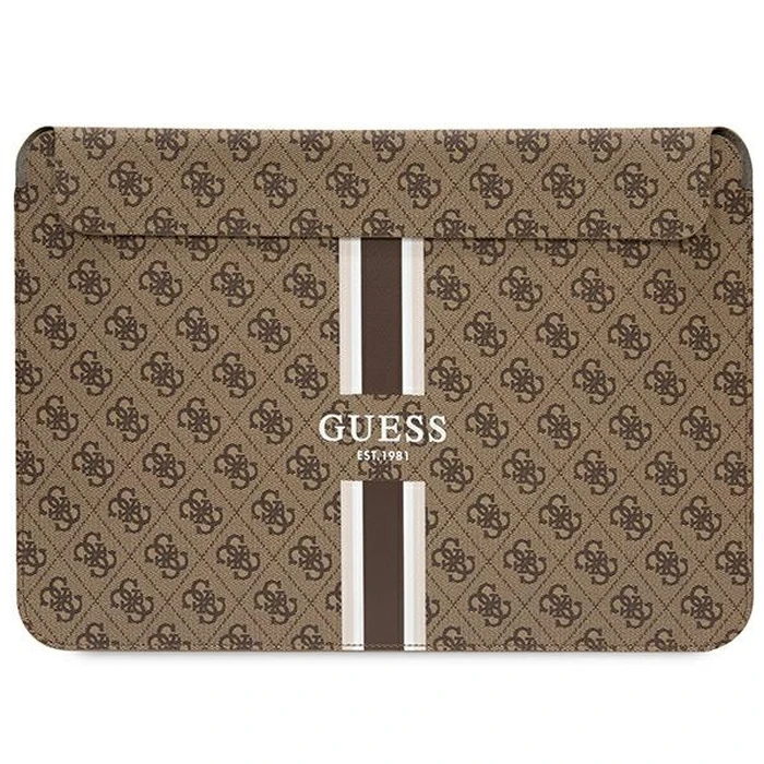 Guess Sleeve GUCS16P4RPSW 16 inch brown 4G Printed Stripes