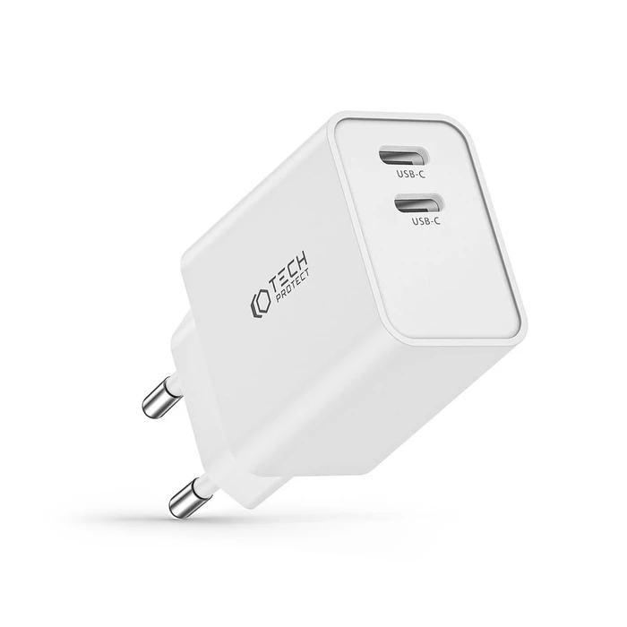 Tech-Protect C35W 2-port Network Charger PD 35W White