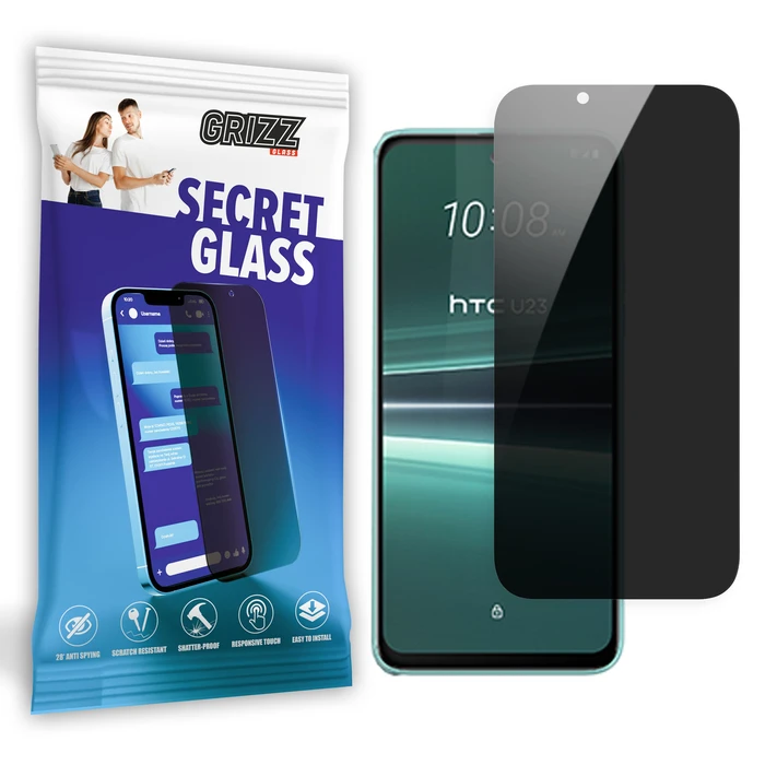 GrizzGlass Matte SecretGlass HTC U23