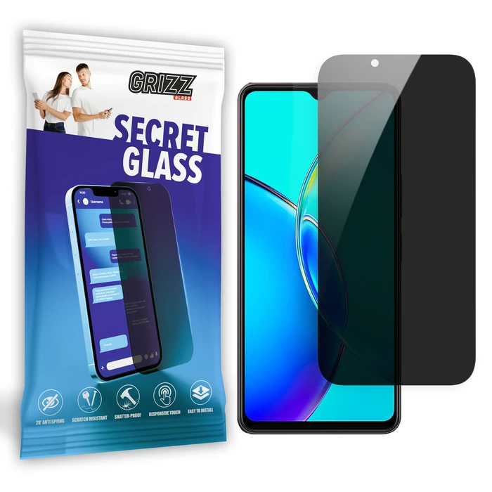 GrizzGlass Matte SecretGlass Vivo Y27
