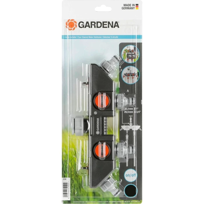 Gardena Διανομέας Νερού Τεσσάρων Καναλιών