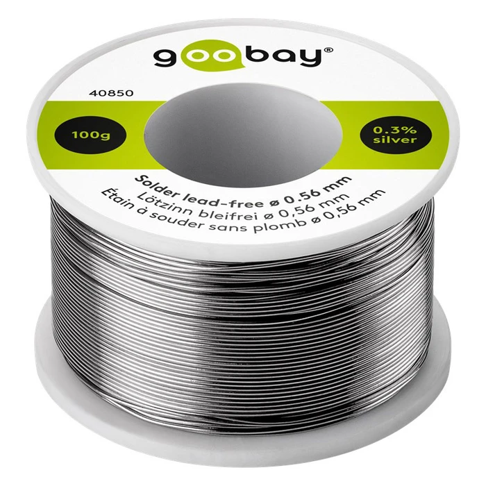Σύρμα συγκόλλησης Goobay 40850 Φ0.56mm, χωρίς μόλυβδο, 100γρ, 1τμχ
