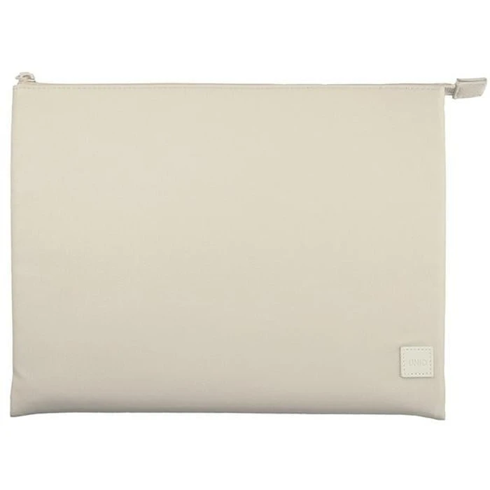 UNIQ Lyon laptop Sleeve 14 inch Waterproof RPET seasalt light beige