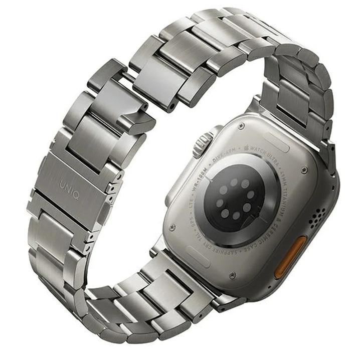 UNIQ Osta strap Apple Watch 4/5/6/7/SE/8/9/Ultra 44/45/49mm Stainless Steel silver/titanium silver