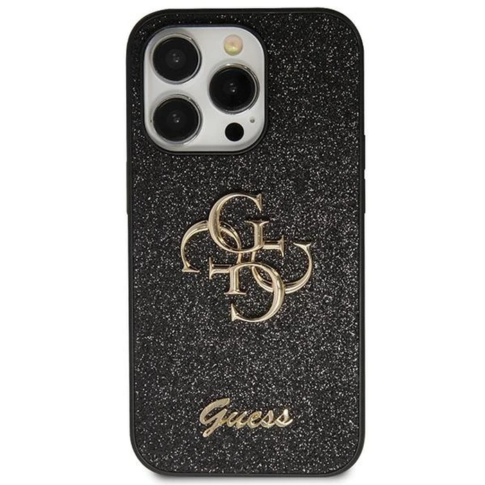 Guess GUHCN61HG4SGK Apple iPhone 11/XR hardcase Glitter Script Big 4G black