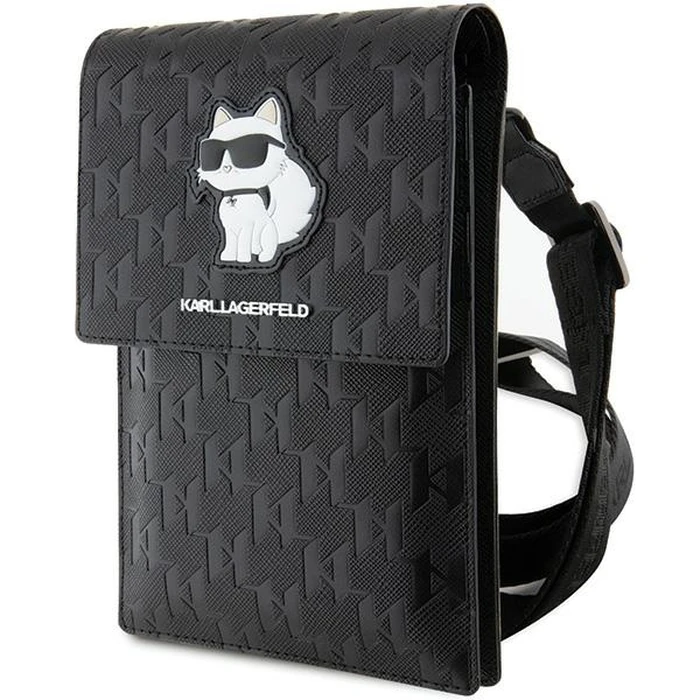 Karl Lagerfeld KLWBSAKHPCK Saffiano Monogram Choupette black