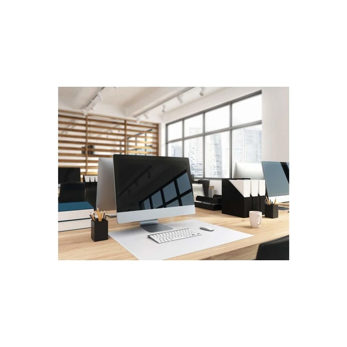 DURABLE Desk Writing Pad PP with Decorative Groove 650 x 500 mm, Transparent (anti‑glare)