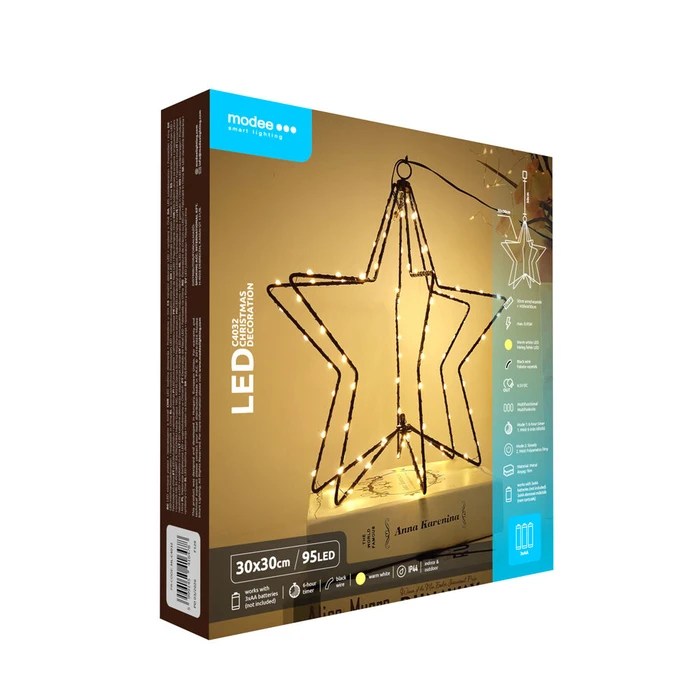 Modee LED Christmas Decoration C4032, Battery Operated, Warm White