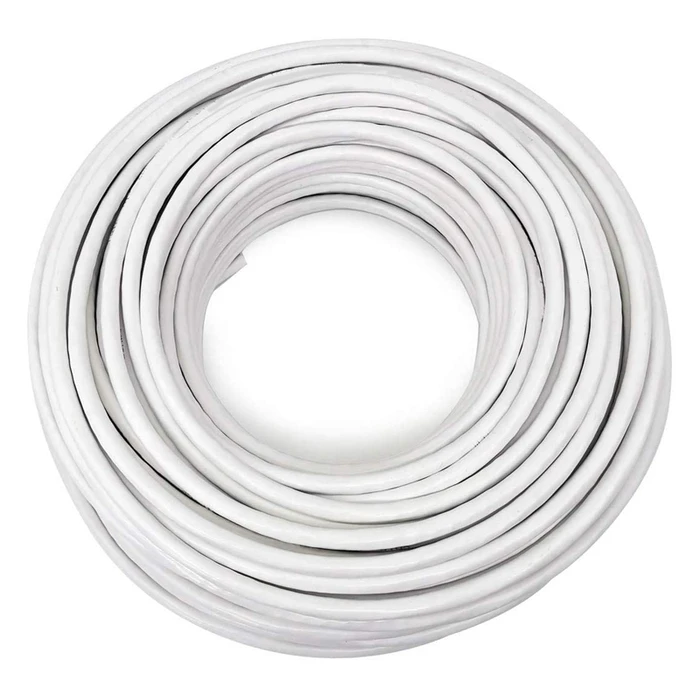 Καλώδιο Κεραίας Accordia Ομοαξονικό 75Ohm, 1Mm, 100M, Λευκό