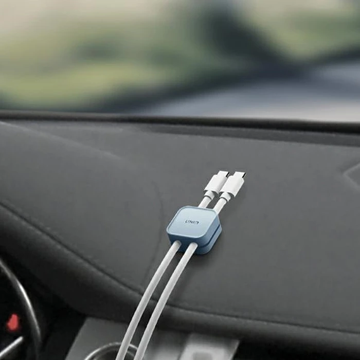 UNIQ Pod self-adhesive cable organiser mist green [8pcs]