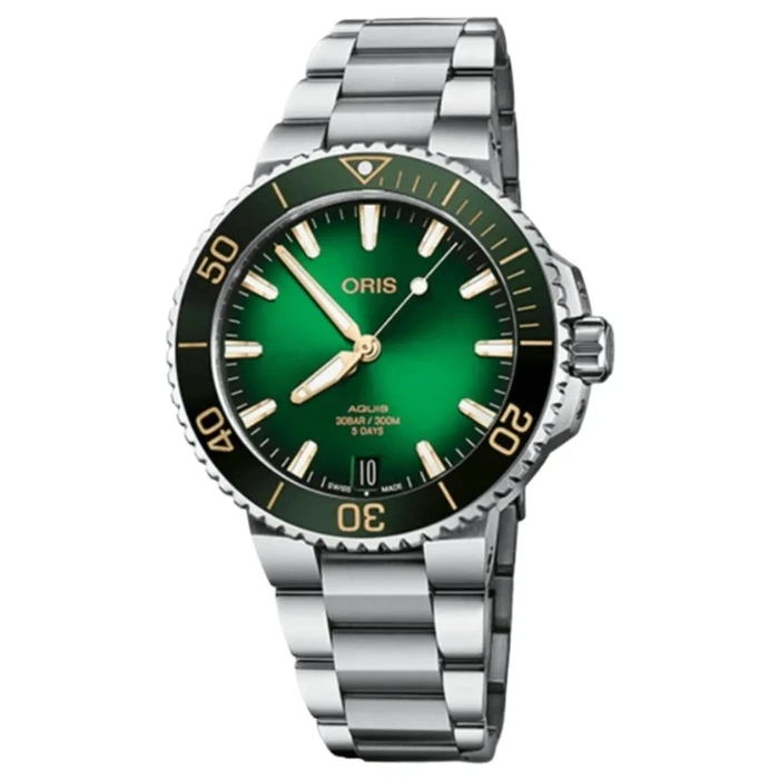 Ανδρικό Ρολόι Oris 41270782209Pe (41,50 mm) Μεταλλικό Μπρασελέ Ασημί