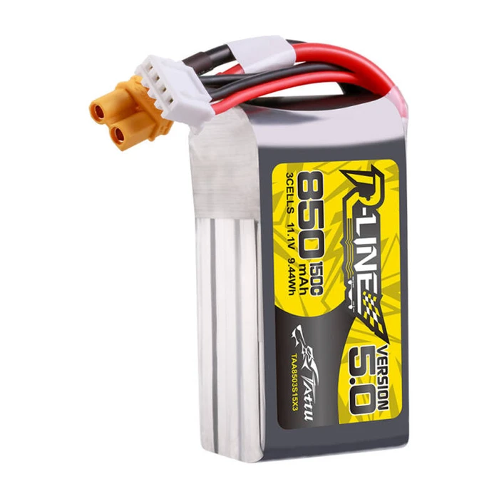 Tattu R-Line V5 Li-Po Battery 11.1V 850mAh 150C 3S XT30
