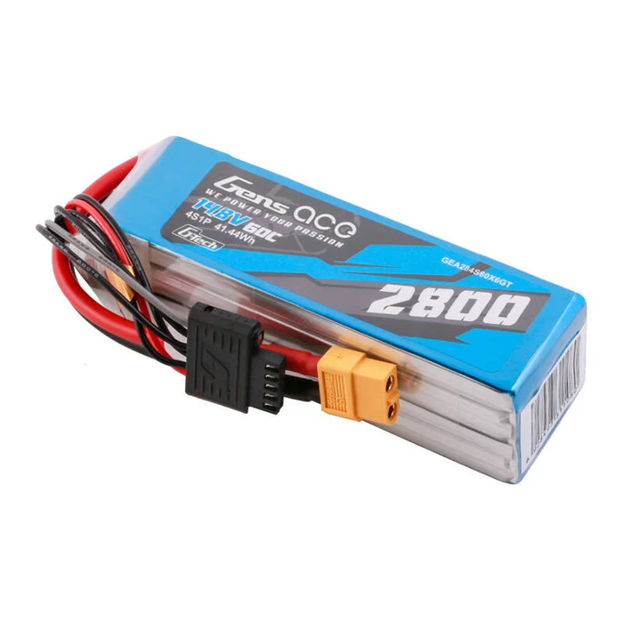 Gens Ace Soaring Μπαταρία Li-Po 14.8V 2800mAh 60C 4S με XT60 για Drone - 2 τεμάχια