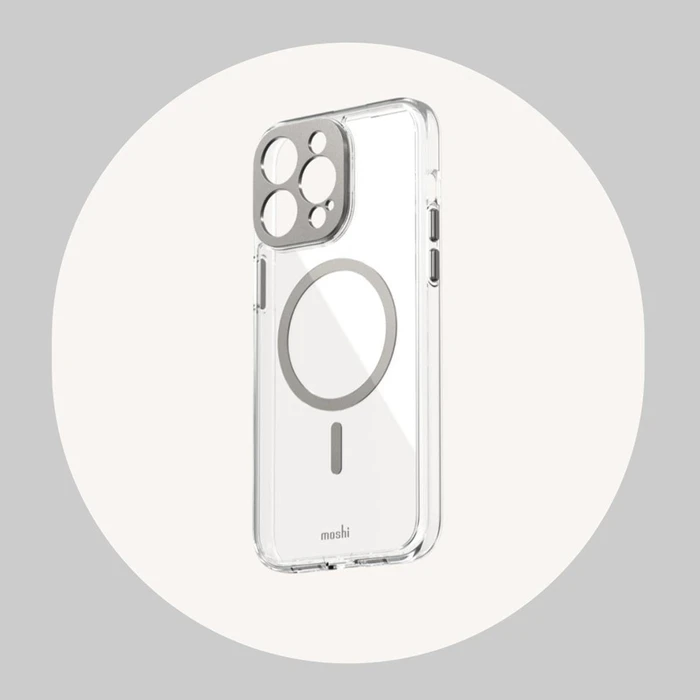 Moshi iGlaze MagSafe Apple iPhone 15 Plus / 14 Plus (Luna Silver)