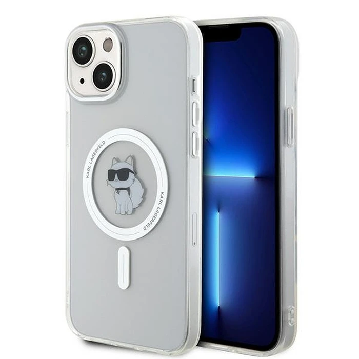 Karl Lagerfeld KLHMP15MHFCCNOT Apple iPhone 15 Plus / 14 Plus hardcase IML Choupette MagSafe transparent