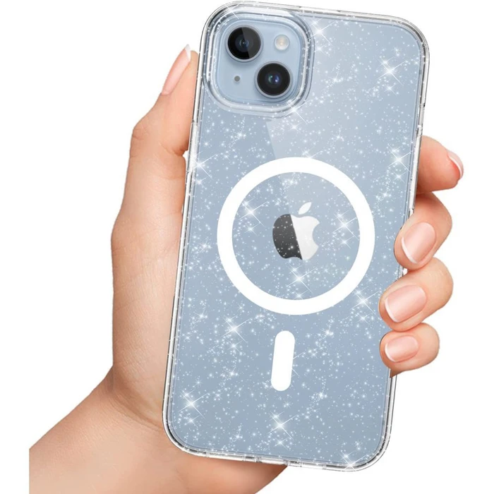 Tech-Protect Flexair Hybrid MagSafe Apple iPhone 15 Glitter Clear
