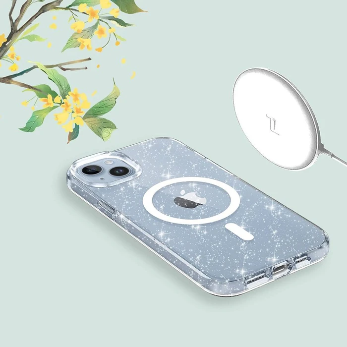 Tech-Protect Flexair Hybrid MagSafe Apple iPhone 15 Glitter Clear