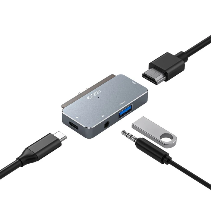 Tech-Protect V6 hub 4in1 Grey