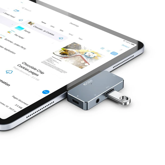 Tech-Protect V6 hub 4in1 Grey