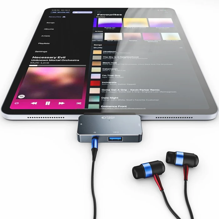 Tech-Protect V6 hub 4in1 Grey