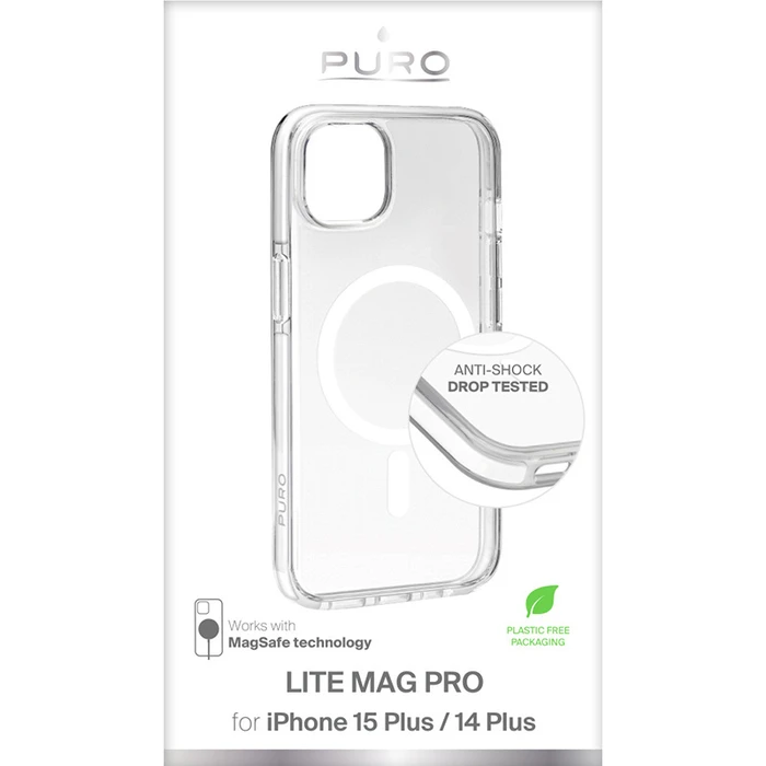 PURO LITEMAG PRO MagSafe Apple iPhone 15 Plus / 14 Plus (clear)