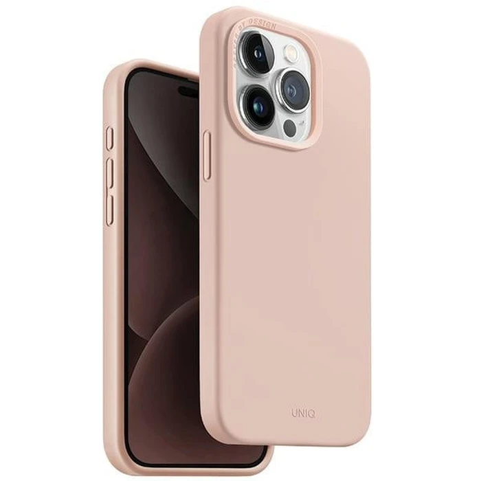 UNIQ Lino Hue Apple iPhone 15 Pro MagClick Charging blush pink