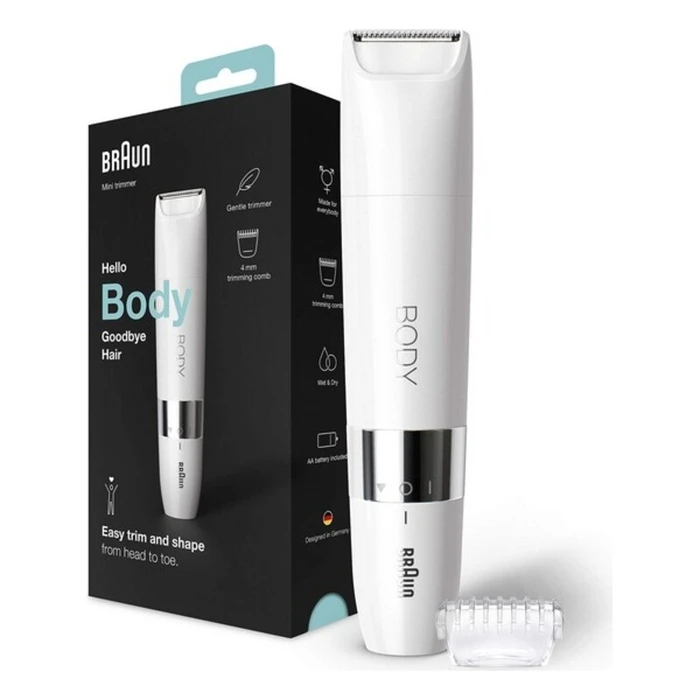 Ηλεκτρική Συσκευή Αφαίρεσης Μαλλιών Braun BS1000 Λευκό