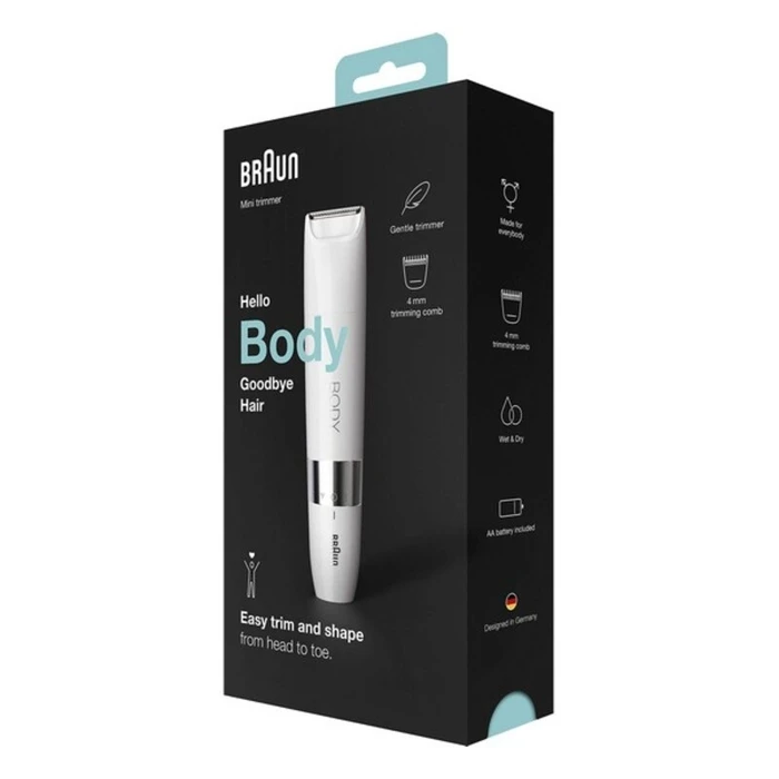 Ηλεκτρική Συσκευή Αφαίρεσης Μαλλιών Braun BS1000 Λευκό