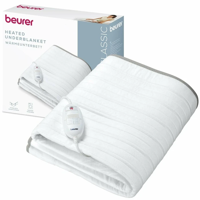 Beurer Electric Blanket TS17 150 x 80 cm White Grey 100 Percent Polyester 65 W