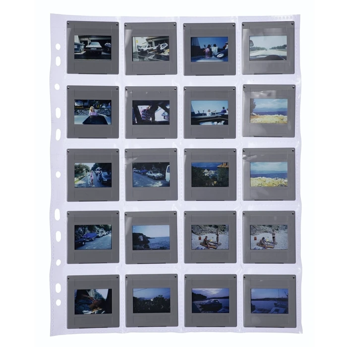 Herma Plastic Photo Sleeves Type "P" with Holes, 10 pcs, 5 x 5 cm (Fotophan 7701)