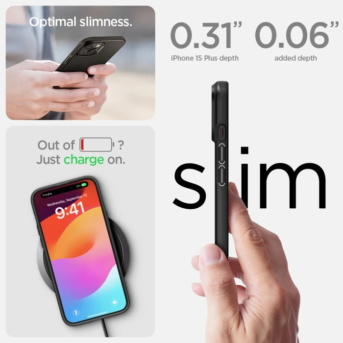 Spigen Thin Fit Apple iPhone 15 Plus / 14 Plus Black