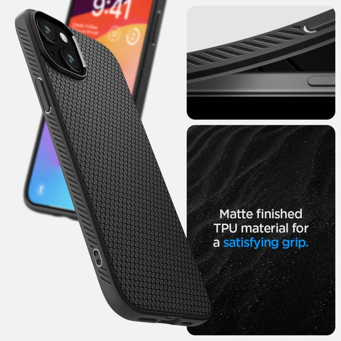 Spigen Liquid Air Apple iPhone 15 Plus / 14 Plus Matte Black